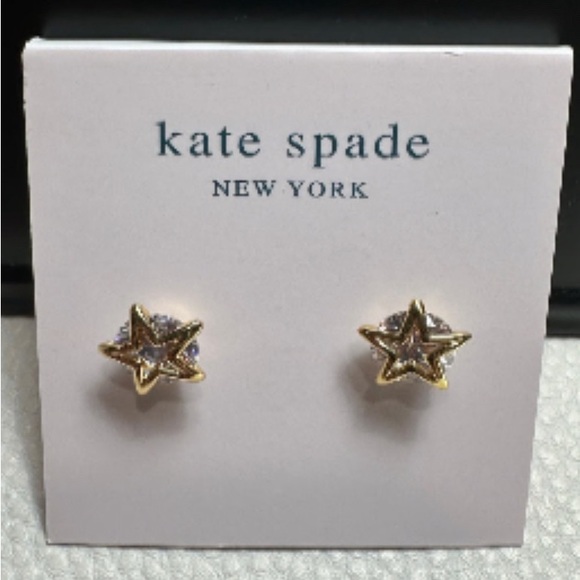 NEW Kate spade Something Sparkly Boxed Star Studs - Picture 5 of 5